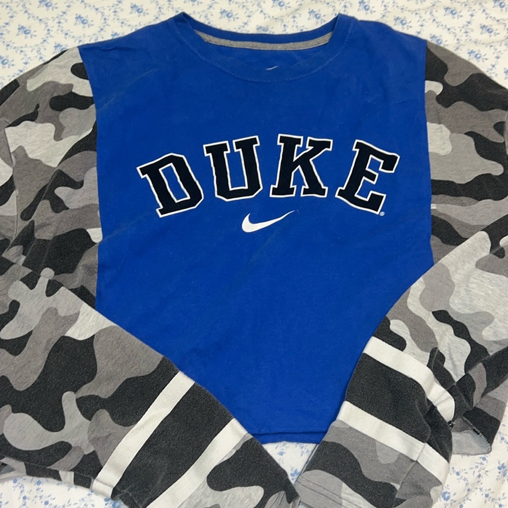 Custom made Duke cropped shirt